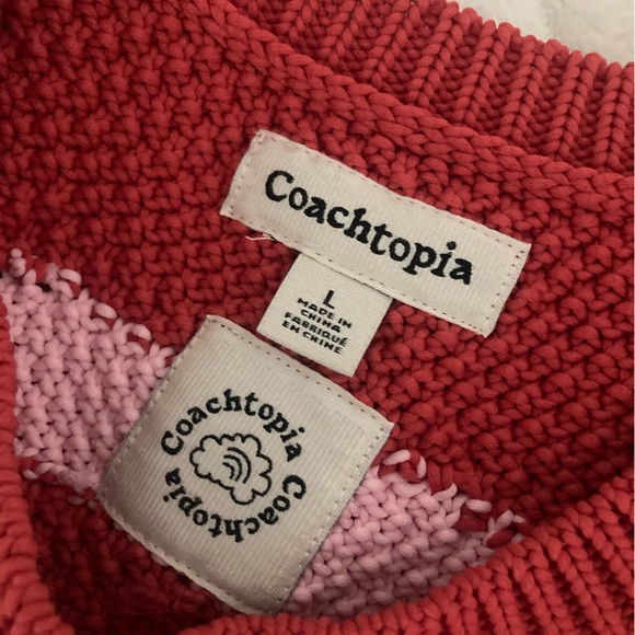 Coachtopia Red and Pink Knit Sweater Vest - Picture 5 of 5